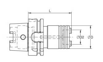 HSK-A50 TWFLK-IK1 - 3.15  Coolant Through Tapping Attachment